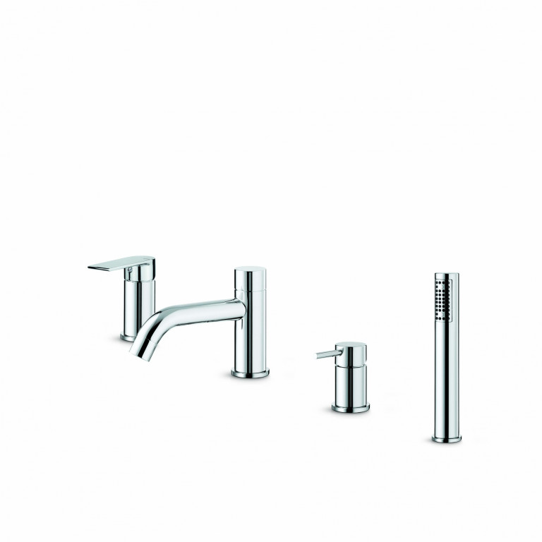 DITB1076Timea Deck Mounted 4 Hole Bath Shower Mixer