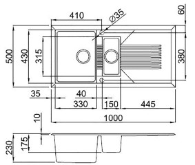 TEKNO 475 Line Drawing