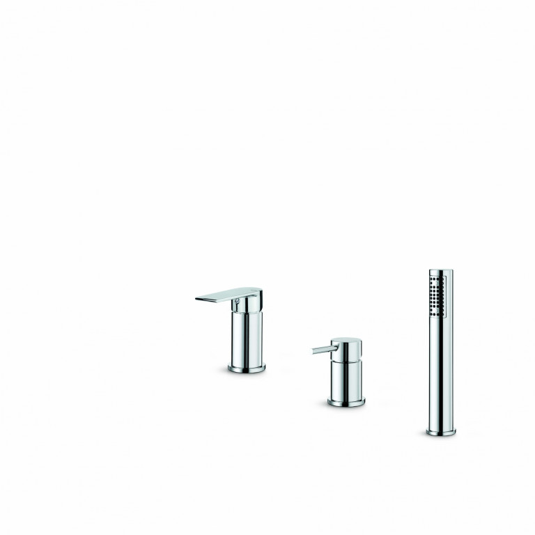DITB1072Timea Deck Mounted 3 Hole Bath Shower Mixer